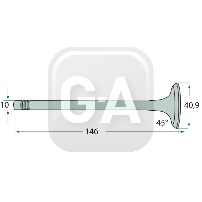 Soupape echappement tracteur McCormick